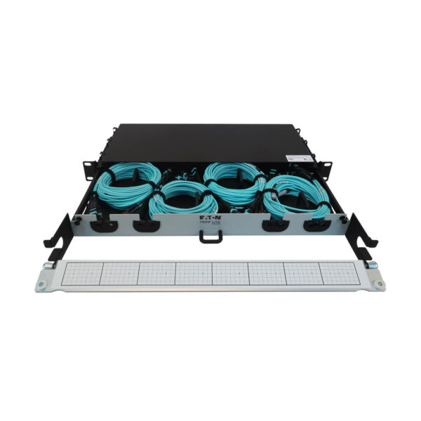 810eaa14873364e28cebb5ac55021eab Tripp Lite series Preloaded Fiber Panel, 1U - 4x (3x8F MTP/MPO-PC F/F) 24F Trunk Cables, OM4 Multimode, 10 m (32.8 ft.)