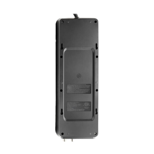 Tripp Lite series Protect It! 12-Outlet Surge Protector, 8 ft. (2.43 m) Cord, 4320 Joules, Tel/Modem/Coax Protection, 2 USB Ports, Black