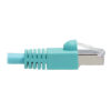 81a0297679bb7b92adaec9340183816a Tripp Lite series Cat6a 10G Snagless Shielded STP Ethernet Cable (RJ45 M/M), PoE, Aqua, 15 ft. (4.57 m)