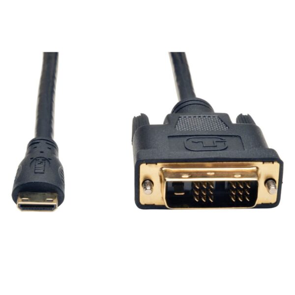 81b2634433bd2d358a12d794901fccc1 Tripp Lite series Mini HDMI to DVI Adapter Cable (Mini HDMI to DVI-D M/M), 3 ft. (0.9 m)