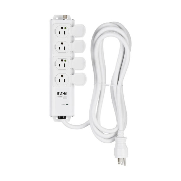 Tripp Lite series Safe-IT UL 2930 Medical-Grade Power Strip for Patient-Care Vicinity, 4 15A Hospital-Grade Outlets, Safety Covers, 15 ft. Cord