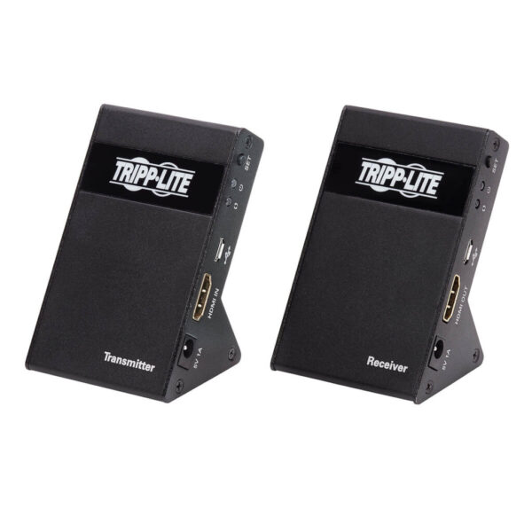 820ec79981d2d353f33a27fa86a5e2ef Tripp Lite series Wireless HDMI Extender Kit, Transmitter/Receiver, Zero Latency, 4K, 7.1 Audio, HDCP 2.2, Up to 98 ft. (30 m)