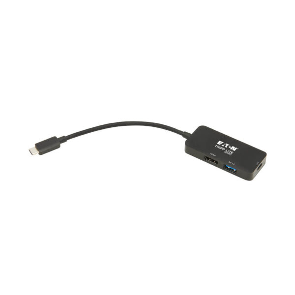 Tripp Lite series USB-C Multiport Adapter - HDMI 4K 60 Hz, 4:4:4, HDR, USB 3.x (5Gbps) Hub Ports, 100W PD Charging, Black