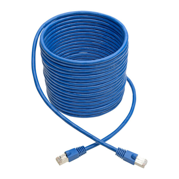 824924e5025559a506552cb585f89079 Tripp Lite series Cat6a 10G Snagless Shielded STP Ethernet Cable (RJ45 M/M), PoE, Blue, 25 ft. (7.62 m)