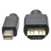 Tripp Lite series Mini DisplayPort 1.4 to HDMI Active Adapter Cable (M/M), 4K 60 Hz, 4:4:4, HDR, HDCP 2.2, 6 ft. (1.8 m), TAA
