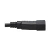 Tripp Lite series Power Cord Y Splitter, C14 to 2x NEMA 5-15R - 13A, 125V, 16 AWG, 18 in. (46 cm), Black