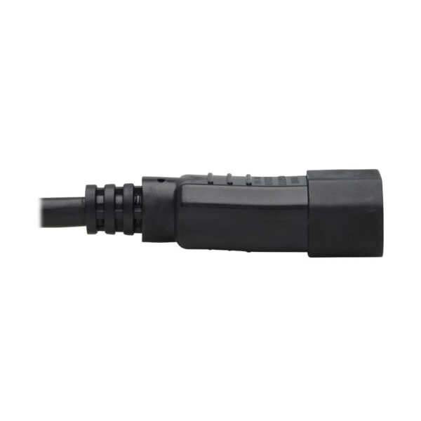 Tripp Lite series Power Cord Y Splitter, C14 to 2x NEMA 5-15R - 13A, 125V, 16 AWG, 18 in. (46 cm), Black