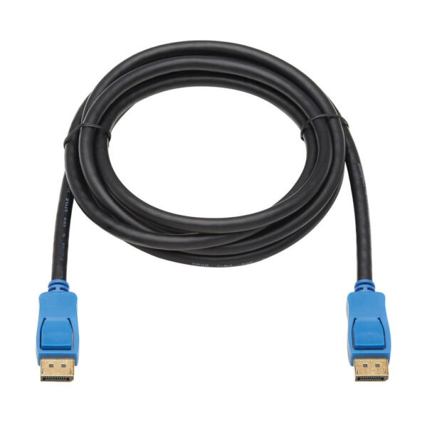 8292796e4beab7225315fd3d6e7d6781-1 Tripp Lite series DisplayPort Cable with Latching Connectors (M/M), 8K 60 Hz, HDR, HBR3, 4:4:4, HDCP 2.2, Black, 3 ft. (0.9 m)