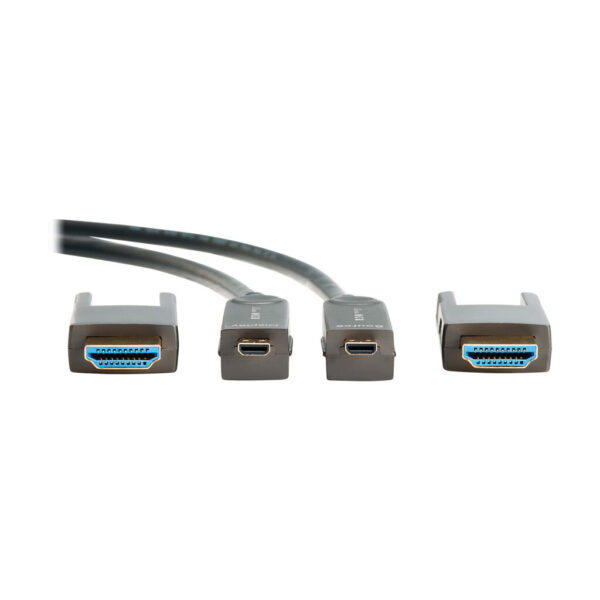 Tripp Lite series 8K HDMI Fiber Active Optical Cable (AOC) with Detachable Connectors (M/M) - 8K UHD @ 60 Hz, HDR, HDCP 2.3, Black, 10 m (33 ft.)