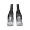 Tripp Lite series Cat6 Gigabit Snagless Molded (UTP) Ethernet Cable (RJ45 M/M), PoE, Black, 75 ft. (22.86 m)