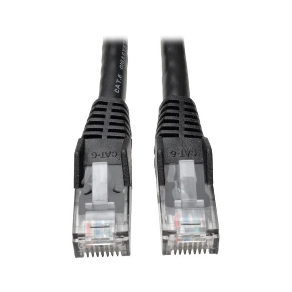 Tripp Lite series Cat6 Gigabit Snagless Molded (UTP) Ethernet Cable (RJ45 M/M), PoE, Black, 75 ft. (22.86 m)