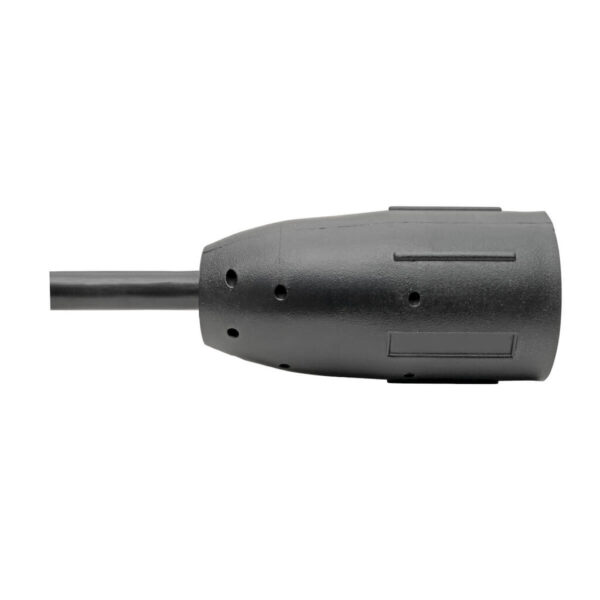 Tripp Lite series Heavy-Duty Power Extension Cable, NEMA L5-15R to NEMA 5-15P - 15A, 120V, 14 AWG, 1 ft. (0.31 m), Black