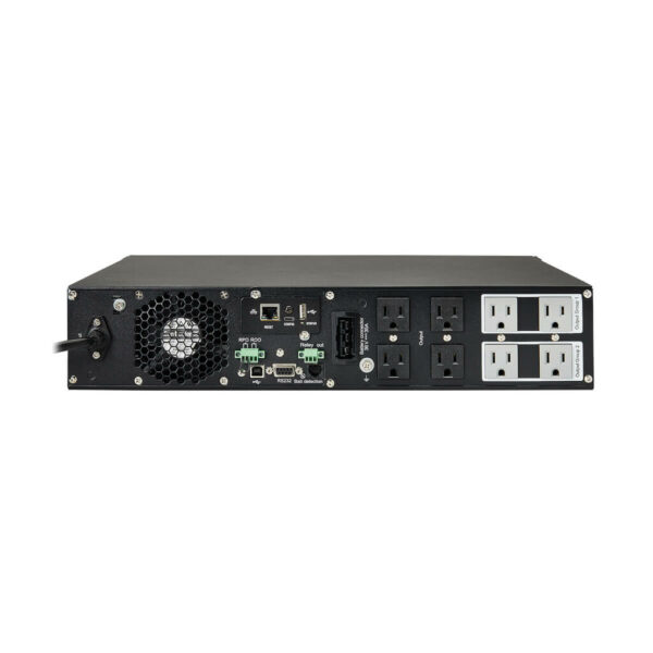 Tripp Lite series SmartOnline 1000VA 900W 120V Double-Conversion UPS - 8 Outlets, Extended Run, Network Card Included, LCD, USB, DB9, 2U Rack/Tower