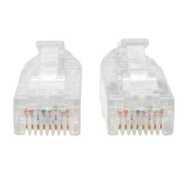 Tripp Lite series Cat6 Gigabit Snagless Slim UTP Ethernet Cable (RJ45 M/M), PoE, Gray, 8-in. (20.32 cm)