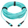 8343cbd6c7418c71f7105277198a4e80 Tripp Lite series 40/100/400G Multimode 50/125 OM3 Fiber Optic Cable (8F MPO/MPO-PC F/F), Type-A Polarity, OFNP, Aqua, 30 m (98.4 ft.)