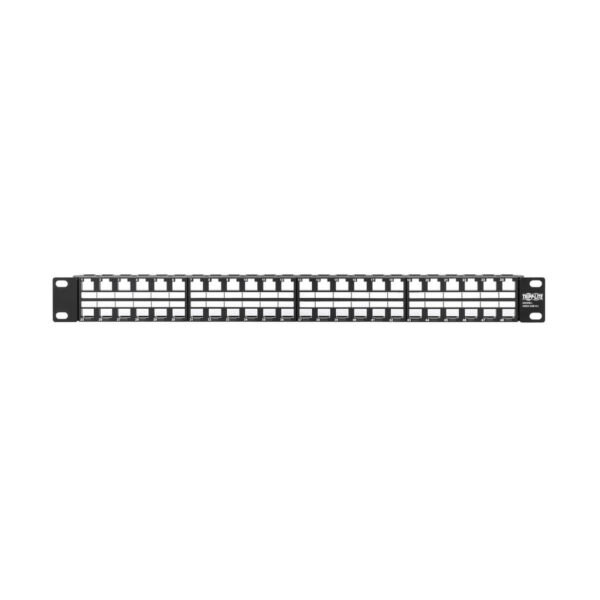 83484603e55e61e384ef40a16b46ab07 Tripp Lite series 48-Port 1U Rack-Mount Unshielded Blank Keystone/Multimedia Patch Panel, RJ45 Ethernet, USB, HDMI, Cat5e/6
