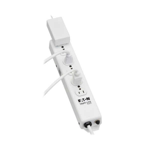 Tripp Lite series Safe-IT UL 1363 Medical-Grade Power Strip, 6x Hospital-Grade Outlets, Antimicrobial, 15 ft. (4.57 m) Cord