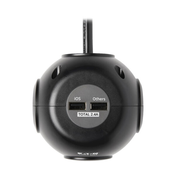83869f608464708e049c6cd1e03c91e9 Tripp Lite series Safe-IT 3-Outlet Spherical Surge Protector, 5-15R Outlets, 4 USB Charging Ports, 8 ft. (2.4 m) Cord, Antimicrobial Protection
