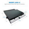 Tripp Lite series High-Density Panel Fiber Splice Enclosure - 6 Splicing Cassettes, 144 LC/UPC SM 0.9 mm, 1.5 m Pigtail, 1U Rack