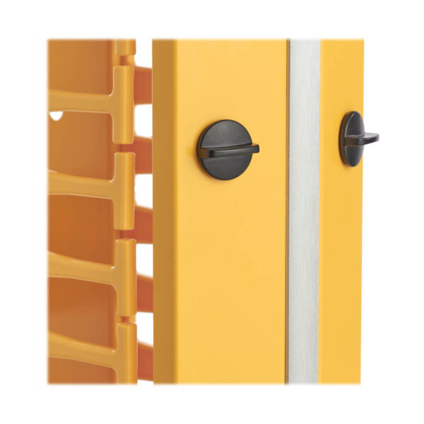 83fd260cc665bad5dbef6ddfb82b3b18-1 Tripp Lite series High-Capacity Vertical Cable Manager - Deep Double Finger Duct with Cover, Single Sided, 6 in. Wide, Yellow, 7 ft. (2.2 m)