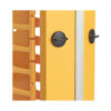 83fd260cc665bad5dbef6ddfb82b3b18 Tripp Lite series High-Capacity Vertical Cable Manager - Deep Double Finger Duct with Cover, Double Sided, 6 in. Wide, Yellow/Black, 7 ft. (2.2 m)