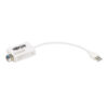 Tripp Lite series USB 2.0 Ethernet NIC Adapter - 10/100 Mbps, 100Base-FX, LC, Multimode Fiber, White