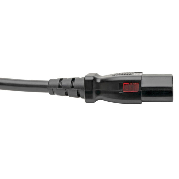 846f9283eecb70affd4eeb490552a03c-1 Tripp Lite series Computer Power Cord, NEMA 5-15P to Locking C13 - 10A, 125V, 18 AWG, 1 ft. (0.31 m)