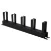 Tripp Lite series Horizontal Cable Manager - Metal Rings, Black, 1U