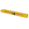 Tripp Lite series Horizontal Cable Manager - Finger Duct with Cover, Yellow, 1U