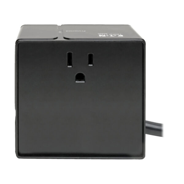 Tripp Lite series Protect It! 3-Outlet Power Cube Surge Protector - 6 USB-A Ports (7.2A Shared), 6 ft. (1.83 m) Cord, 540 Joules, Black