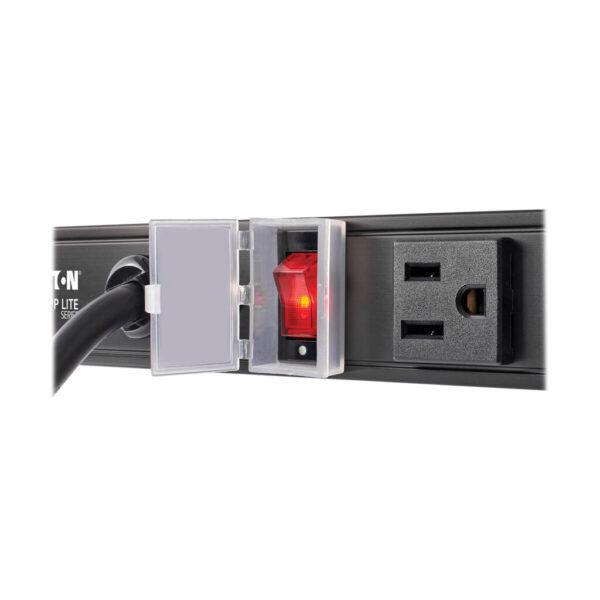 857b830a36e57e1b5bd319a566589483 Tripp Lite series 12-Outlet Vertical Power Strip, 120V, 15A, NEMA 5-15P, 15 ft. (4.57 m) Cord, 36 in., Black Housing