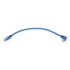 85a7d5c29323bc705b211d325b304134 Tripp Lite series Left-Angle Cat6 Gigabit Molded UTP Ethernet Cable (RJ45 Left-Angle M to RJ45 M), Blue, 1 ft. (0.31 m)
