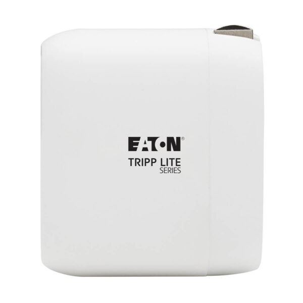 Tripp Lite series Compact USB-C Wall Charger with USB-C to Lightning Cable - 18W PD Charging, GaN Technology, White
