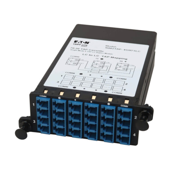 Tripp Lite series Fiber TAP Cassette - Singlemode, 4x Duplex LC, 70/30 Split
