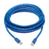 86080a610fd8e19ffcf9270ab83e78cc Tripp Lite series Cat6a 10G Snagless F/UTP Ethernet Cable (RJ45 M/M), PoE, CMR-LP, Blue, 20 ft. (6.09 m), TAA