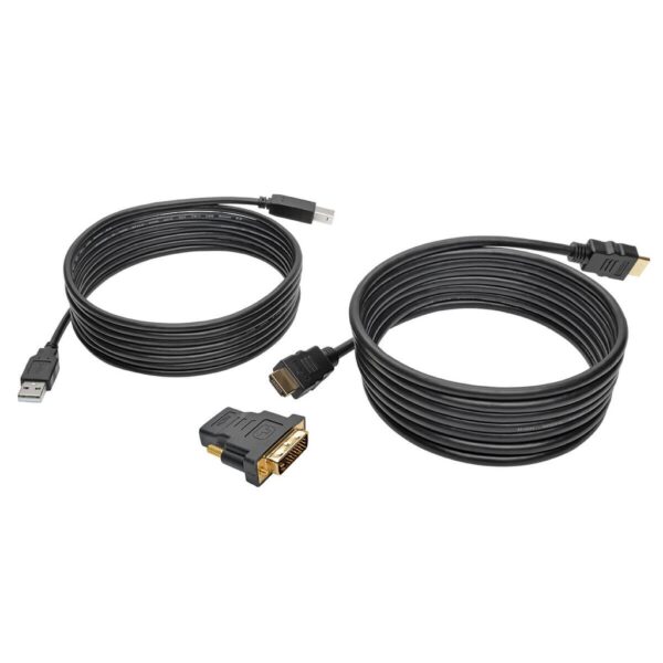 861bc5aa34a0042a3109875d7c651f22 Tripp Lite series HDMI/DVI/USB KVM Cable Kit, 10 ft. (3.05 m) - USB 2.0, 4K 60Hz