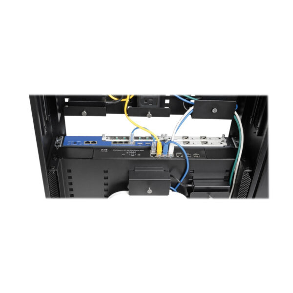 862381045871f82dcaa6fdedca0e0210 Tripp Lite series SmartRack 3U Low-Profile Vertical-Mount Switch-Depth Wall-Mount Structured Wiring Enclosure, Adjustable Equipment Brackets