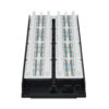 Tripp Lite series 48-Port Cat6 Patch Panel - 4PPoE Compliant, 110/Krone, 568A/B, RJ45 Ethernet, 2U Rack-Mount, Black, TAA