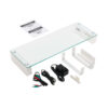 Tripp Lite series Monitor Riser for Desk - Height Adjustable, Glass Top, USB and Audio Ports
