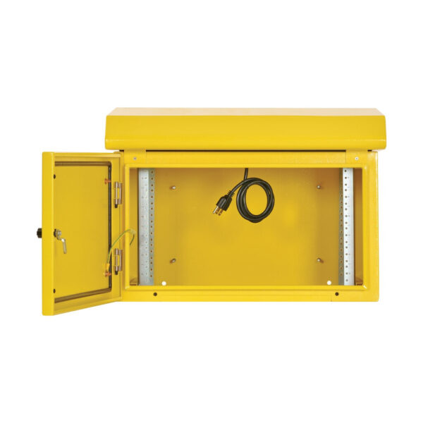 Tripp Lite series SmartRack Industrial Enclosure - NEMA 3R, Wall Mount, Metal, Locking, Fan With Thermal Switch, 16.5 in. Depth, 6U, Yellow