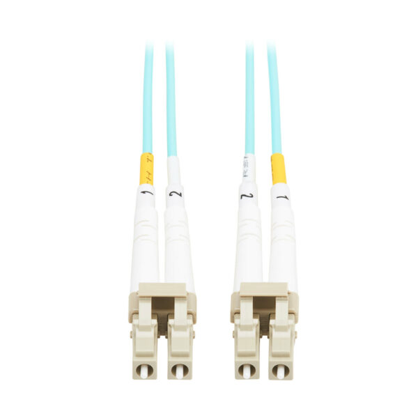 86df5600e6b78aa8b8ec2c28127a560d Tripp Lite series 10Gb Duplex Multimode 50/125 OM3 OFNP Fiber Patch Cable (LC/LC) - Aqua, 2 m (6.6 ft.), TAA