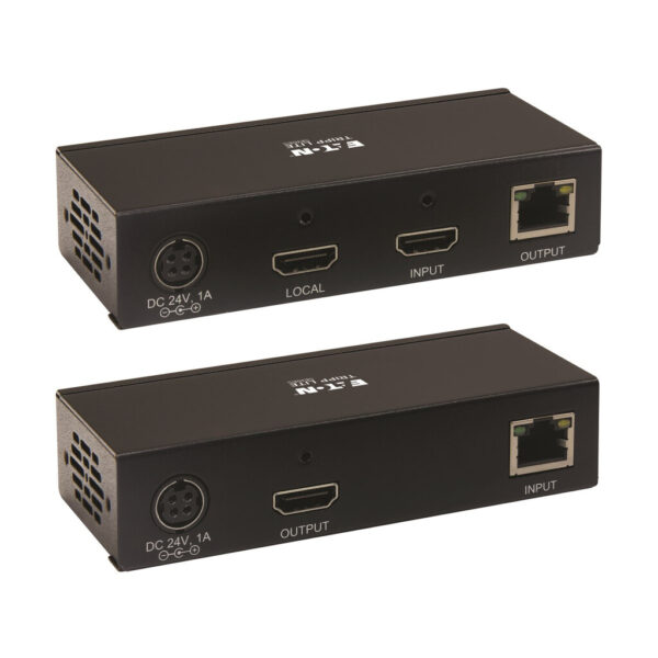 Tripp Lite series HDMI over Cat6 Extender Kit, KVM Support, 4K 60Hz, 4:4:4, USB/IR, PoC, HDR, HDCP 2.2, 230 ft., TAA