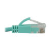 Tripp Lite series Cat6a 10G Snagless Molded Slim UTP Ethernet Cable (RJ45 M/M), PoE, Aqua, 20 ft. (6.1 m)