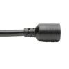 8715342e4bec9fbb3ba1161a0de9f053 Tripp Lite Power Extension Cord/Splitter, NEMA L6-20P to 2x NEMA L6-20R Y Splitter, Heavy-Duty, Locking - 20A, 250V, 10 AWG, 1 ft., Black - P039-001-2