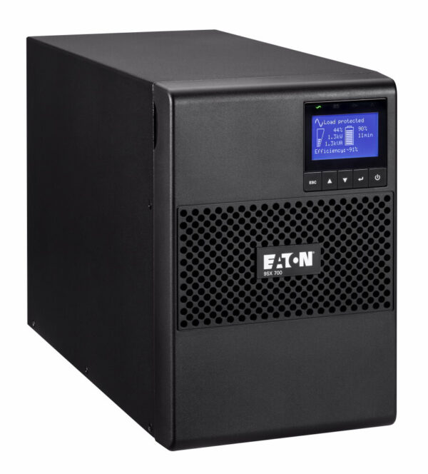 Eaton 9SX 700VA 630W 120V Online Double-Conversion UPS - 6 NEMA 5-15R Outlets, Cybersecure Network Card Option, Extended Run, Tower