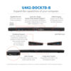 873145b2f8765379e06f7a9dc9adc60c Tripp Lite series USB-C Dock, Triple Display - 4K HDMI & DP, VGA, USB 3.x (5Gbps) and USB 2.0 Hub Ports, GbE, 100W PD Charging