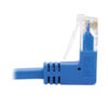 87424efa8febf7b92567600595e2e885-5 Tripp Lite series Down-Angle Cat6 Gigabit Molded Slim UTP Ethernet Cable (RJ45 Right-Angle Down M to RJ45 M), Blue, 3 ft. (0.91 m)