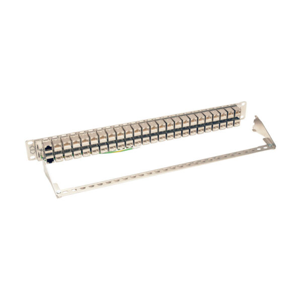 874c950243f48e93e451fb6e9021aa2d Tripp Lite series 48-Port 1U Rack-Mount STP Shielded Cat6a Feedthrough Patch Panel, RJ45 Ethernet, TAA