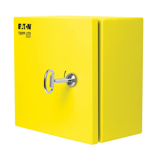 877f6ee4bd35a086f057024c6696d0bd Tripp Lite series SmartRack Outdoor Industrial Enclosure with Lock - NEMA 4, Surface Mount, Metal Construction, 10 x 10 x 6 in., Yellow
