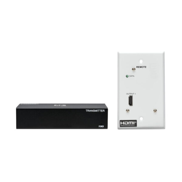 879e4f590ec45d0f67e719c36c89483a Tripp Lite DisplayPort to HDMI over Cat6 Extender Kit, Box Transmitter/Wall Plate Receiver, 4K 60 Hz, PoC, HDCP 2.2, 230 ft., TAA - B127A-1A1-BDFH